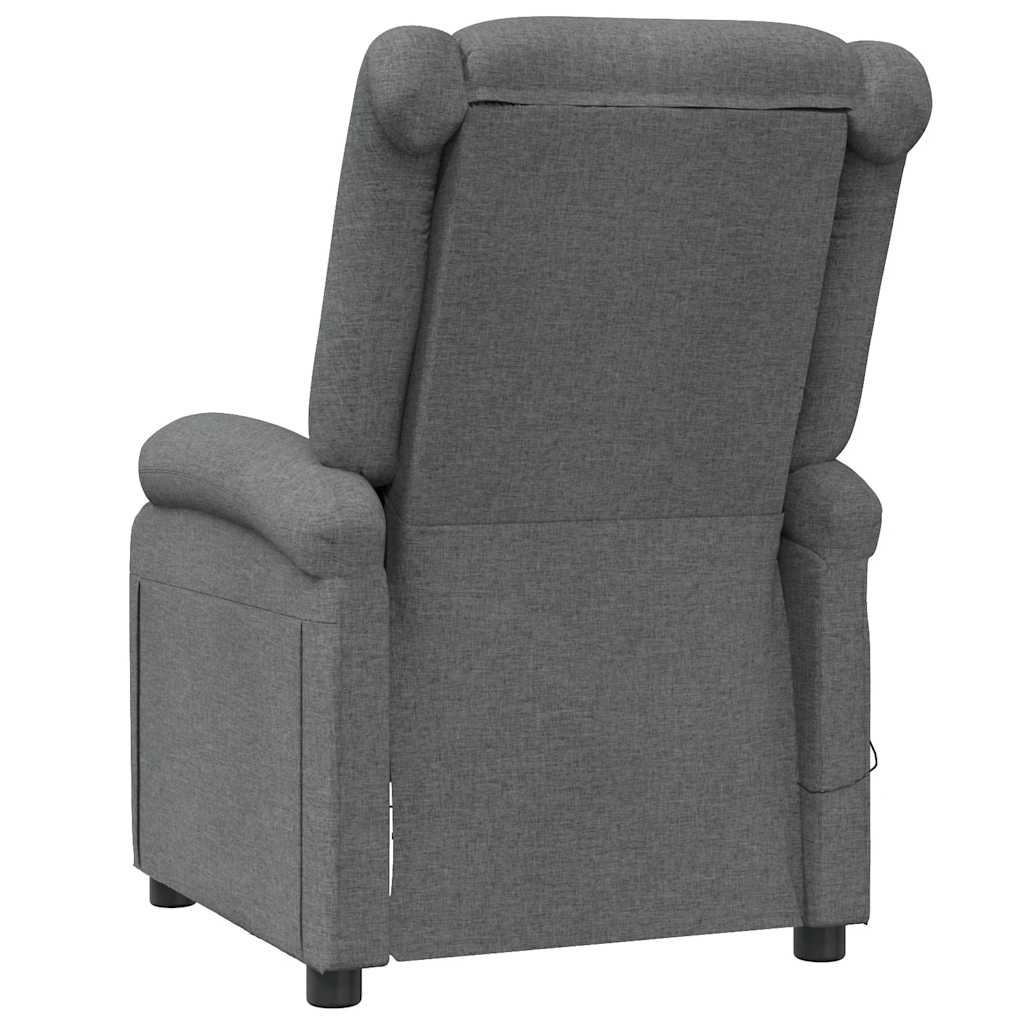 Fauteuil de massage tissu gris foncé