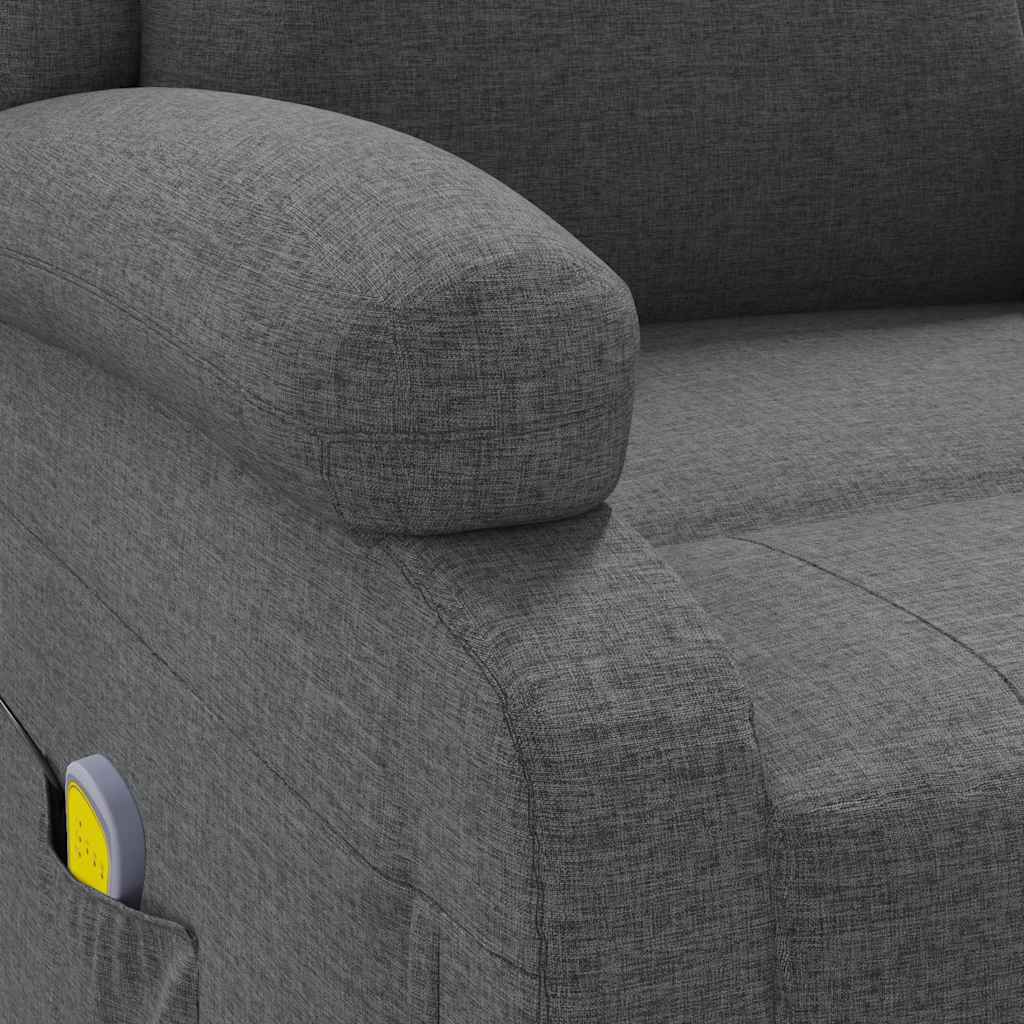 Fauteuil de massage tissu gris foncé