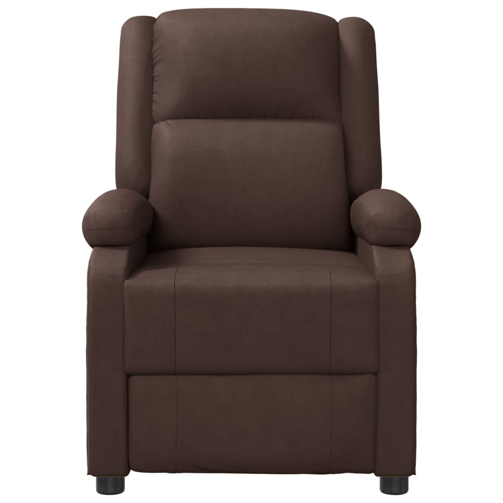 Fauteuil de massage simili cuir marron