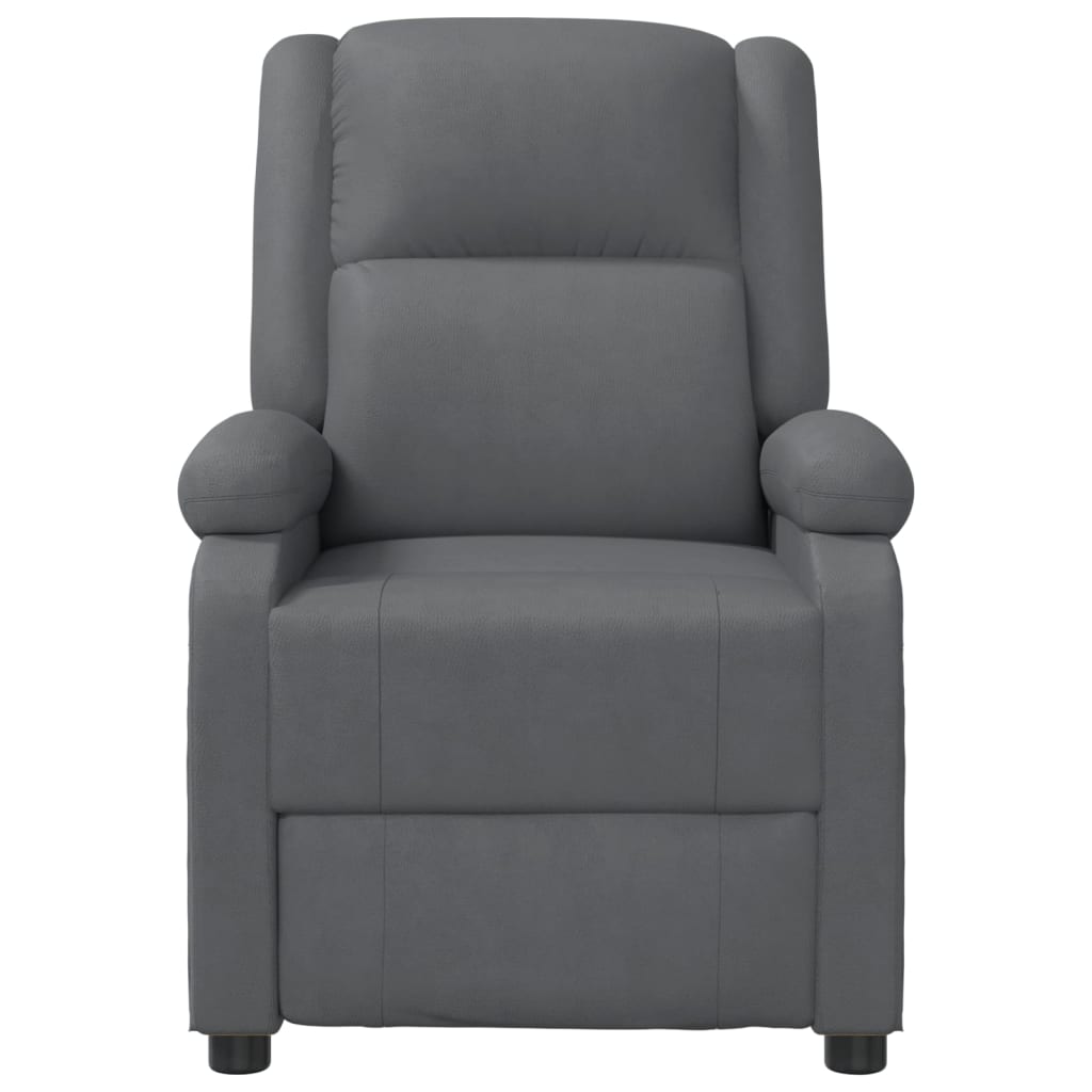 Fauteuil de massage en cuir artificiel anthracite