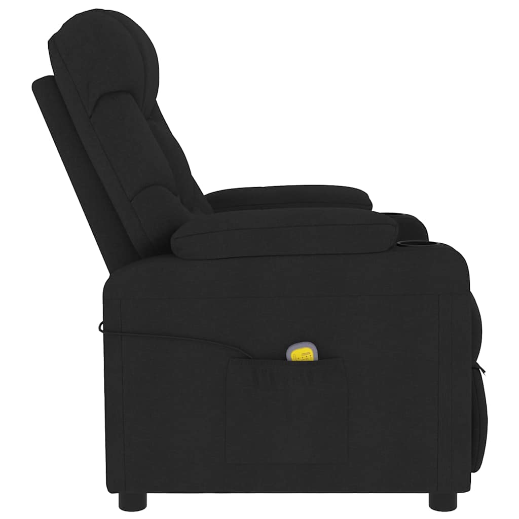 Fauteuil de relaxation tissu noir