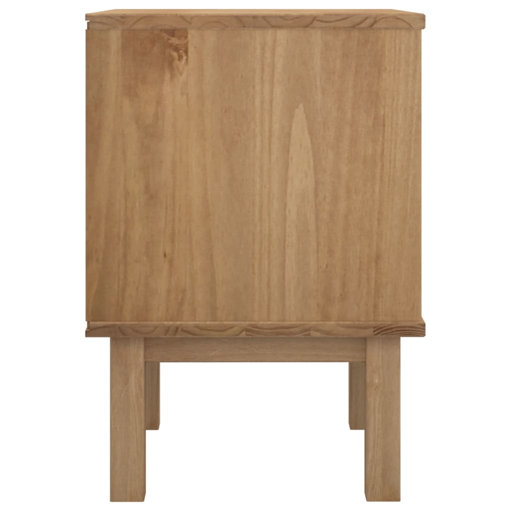 Bedside table OTTA brown&grey 45x39x57 cm solid pine wood