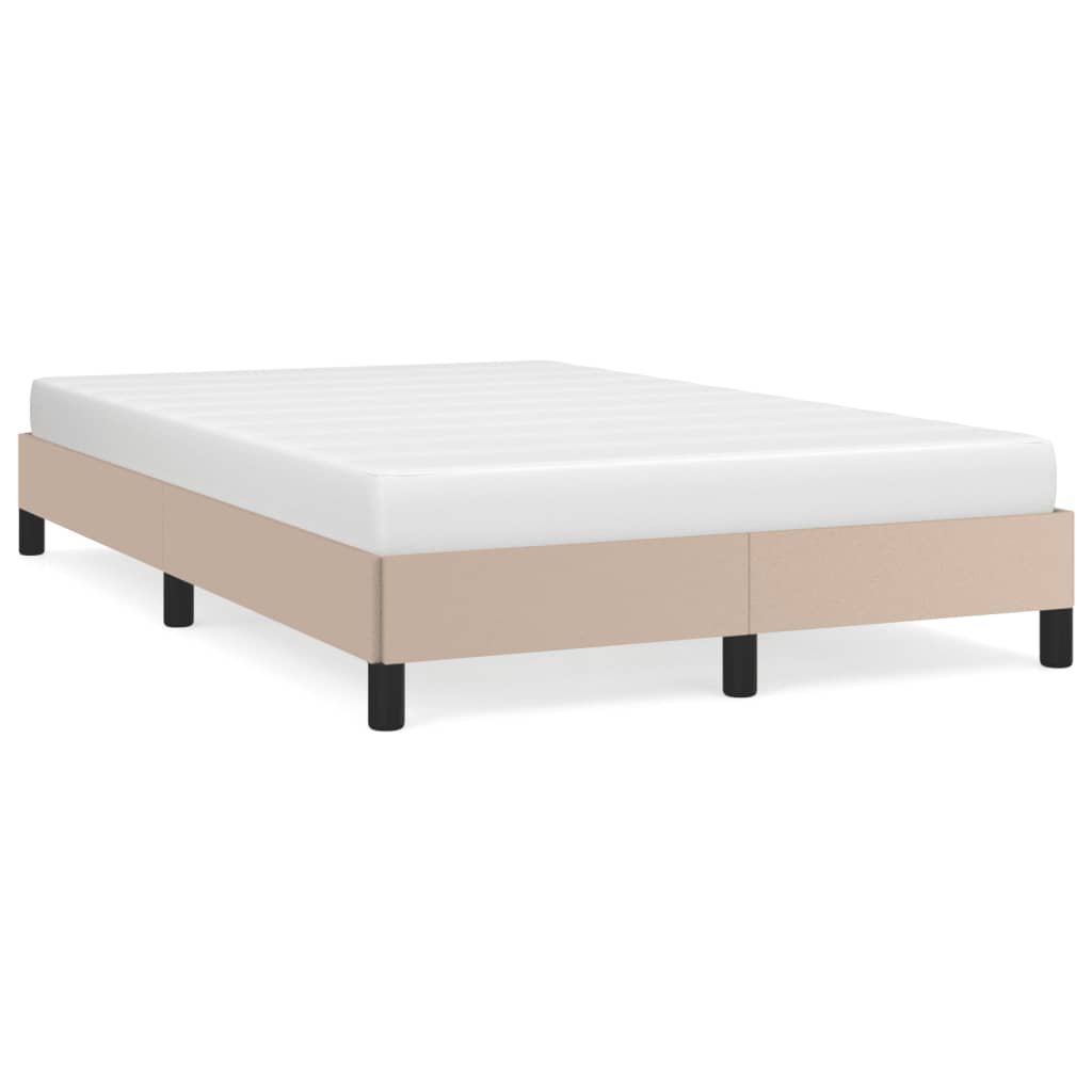 Bed frame cappuccino brown 120x200 cm artificial leather