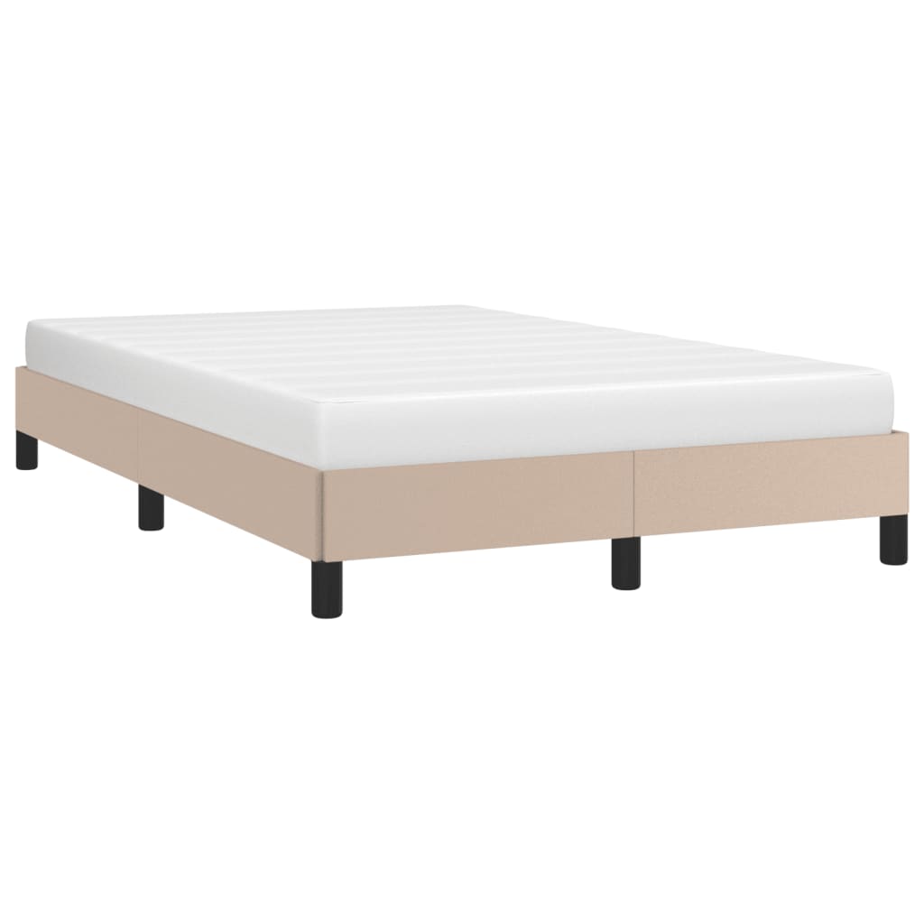 Bed frame cappuccino brown 120x200 cm artificial leather