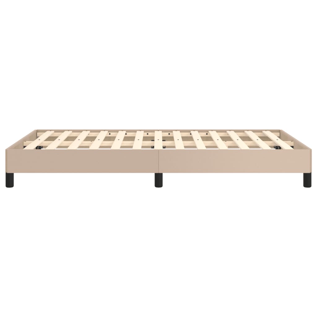 Bed frame cappuccino brown 120x200 cm artificial leather