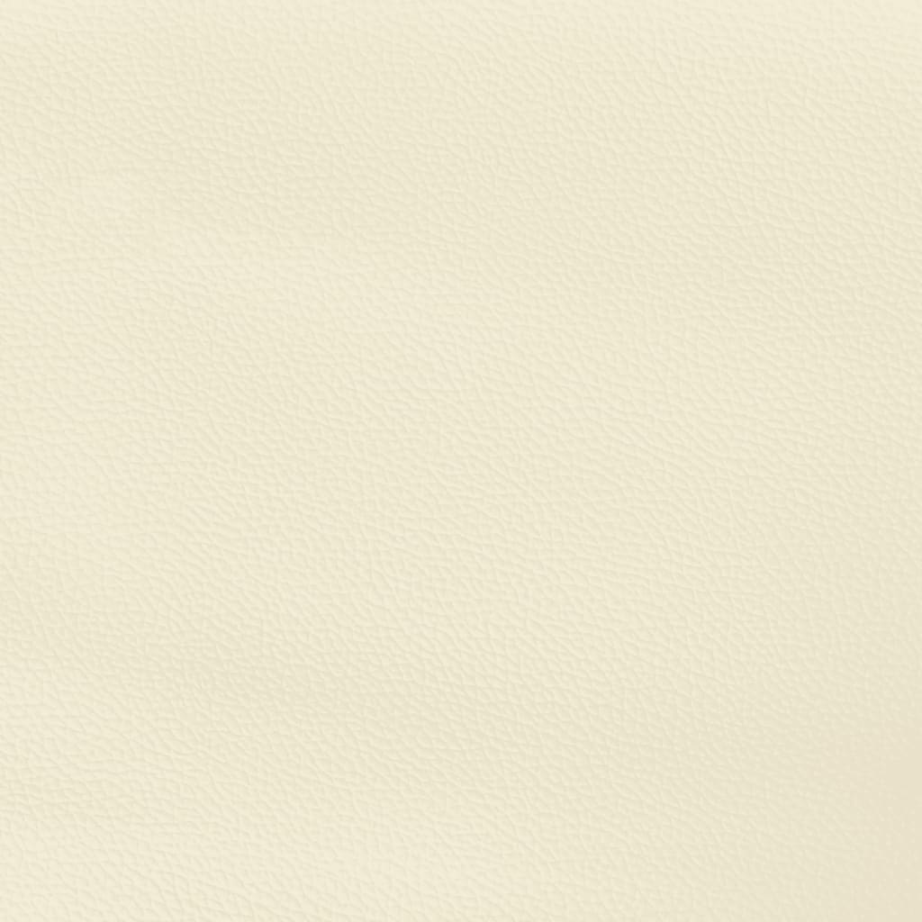 Cadre de lit crème 120x200 cm simili cuir