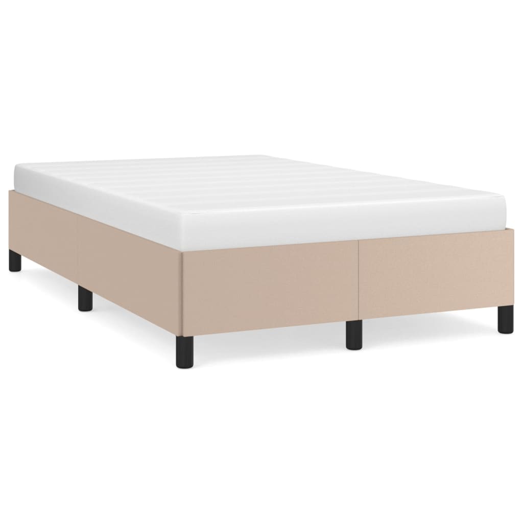 Bed frame cappuccino brown 120x200 cm artificial leather