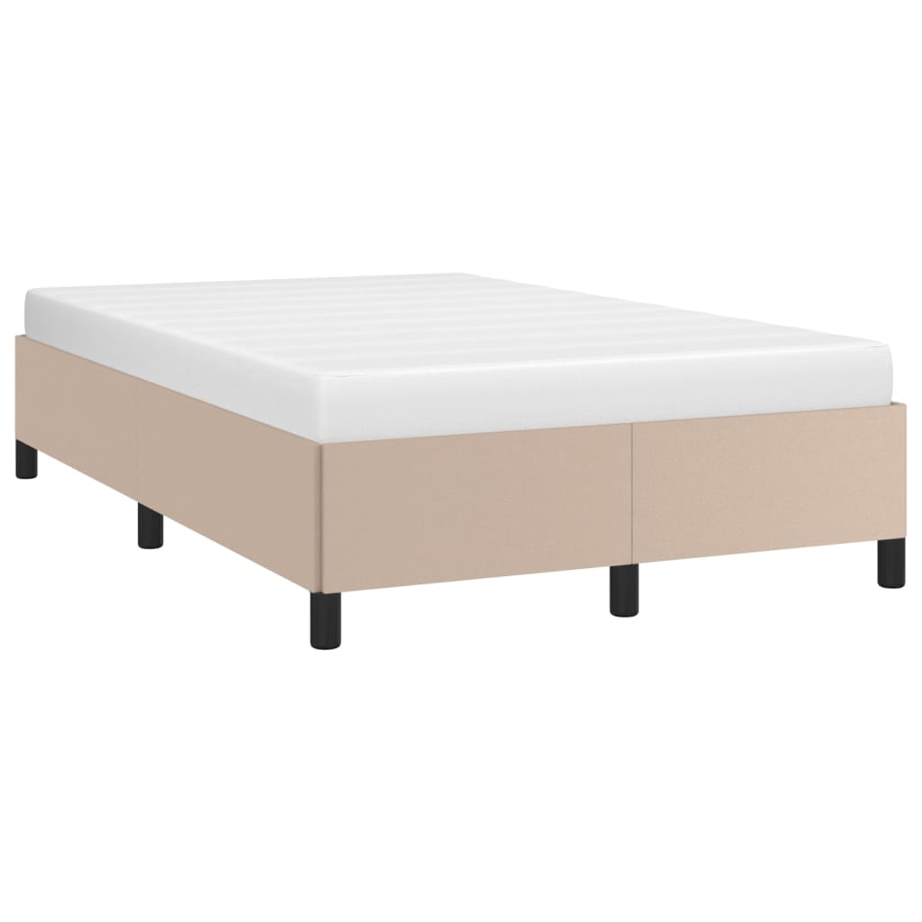 Bed frame cappuccino brown 120x200 cm artificial leather