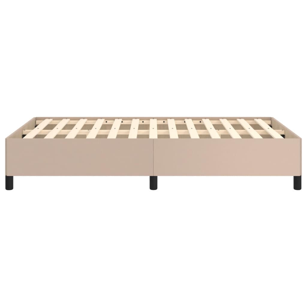 Bed frame cappuccino brown 120x200 cm artificial leather