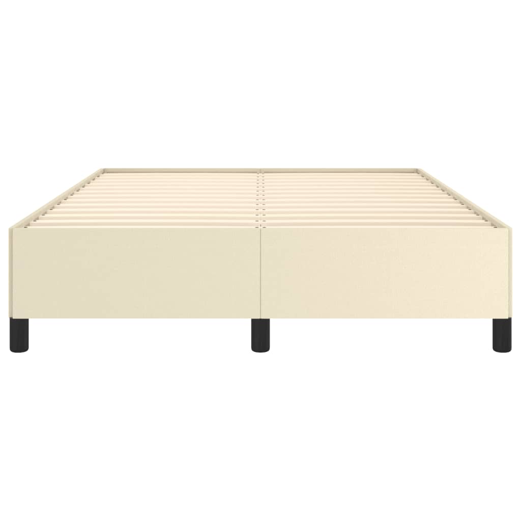 Cadre de lit crème 140x200 cm simili cuir