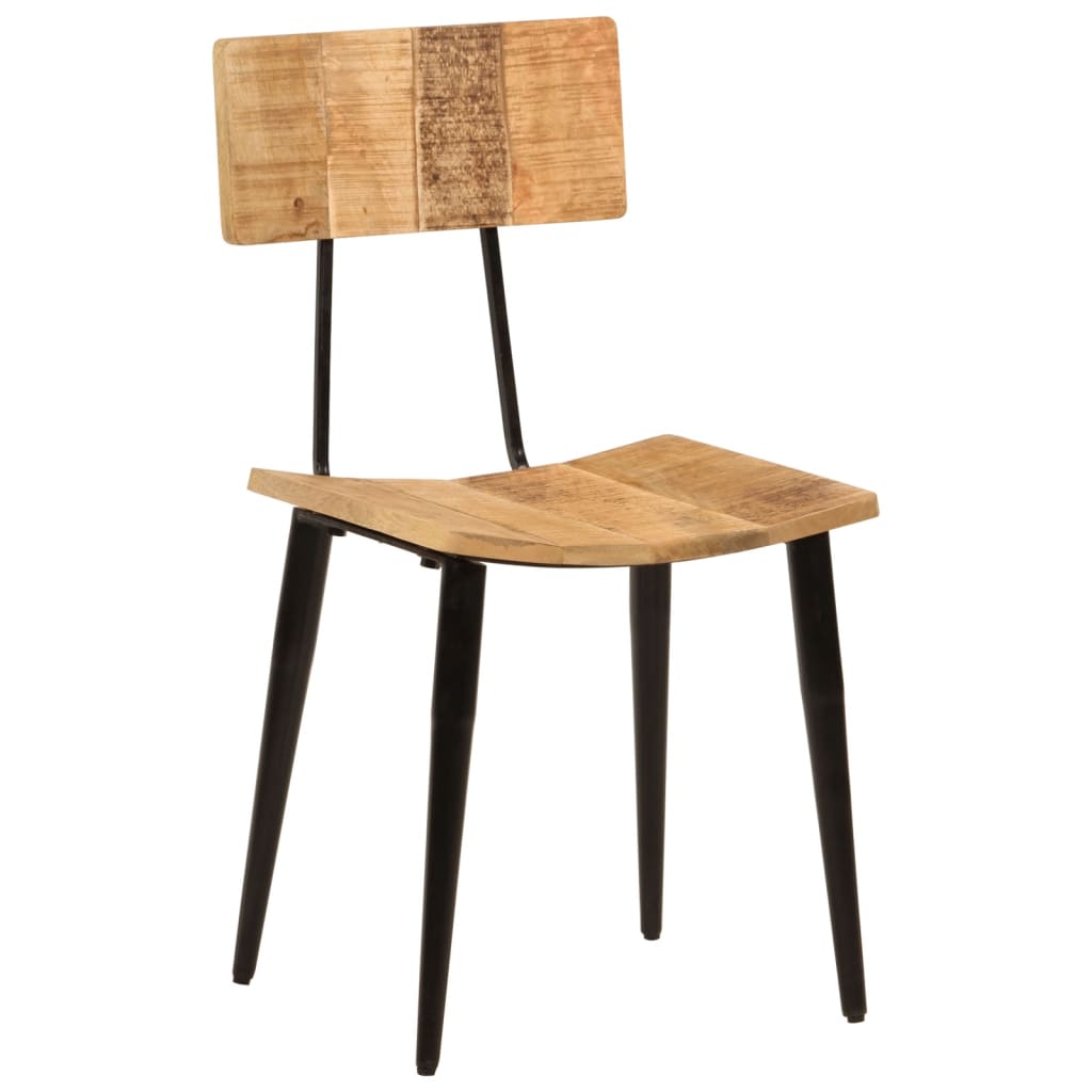 Dining room chairs 2 pcs. 44x40x80 cm solid mango wood