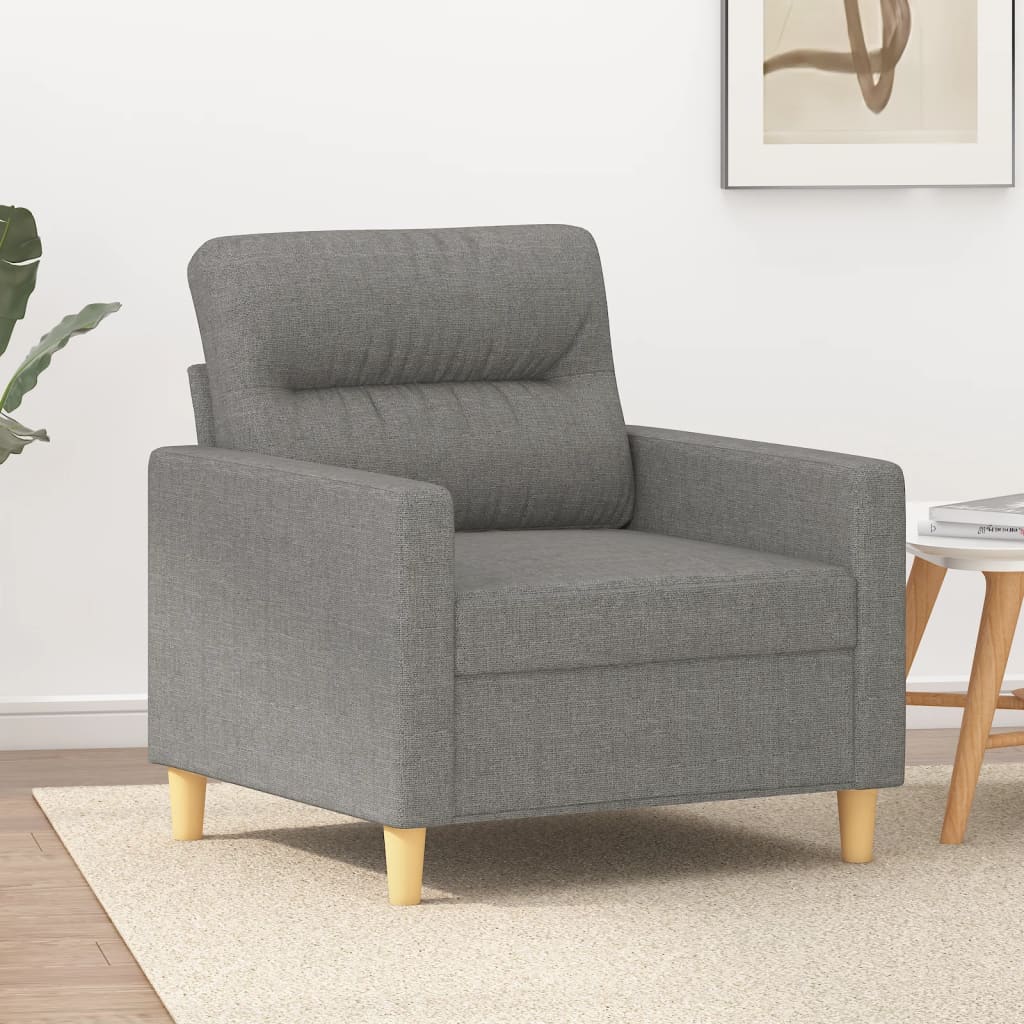 Sofasessel Dunkelgrau 60 cm Stoff