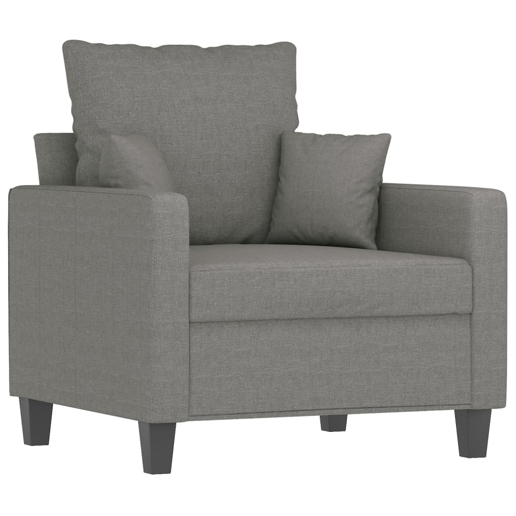 Sofasessel Dunkelgrau 60 cm Stoff