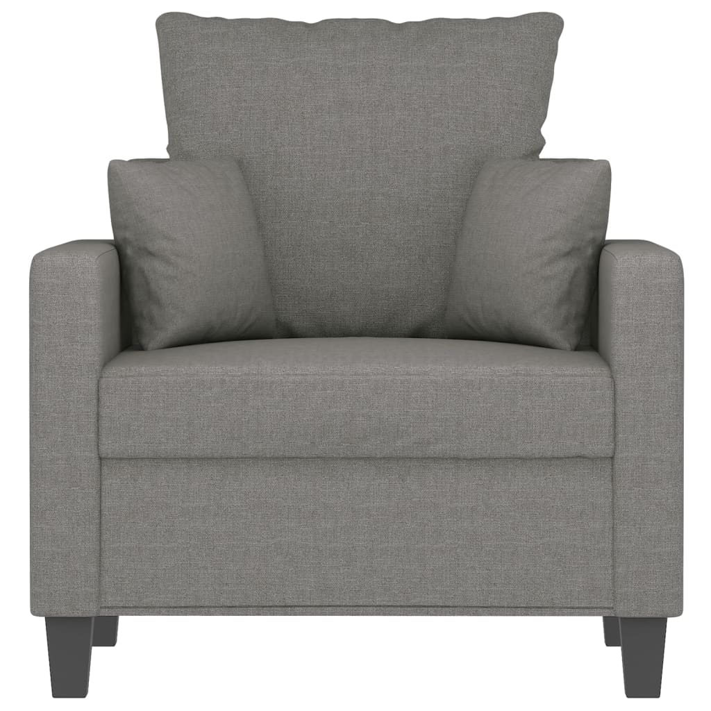 Sofasessel Dunkelgrau 60 cm Stoff