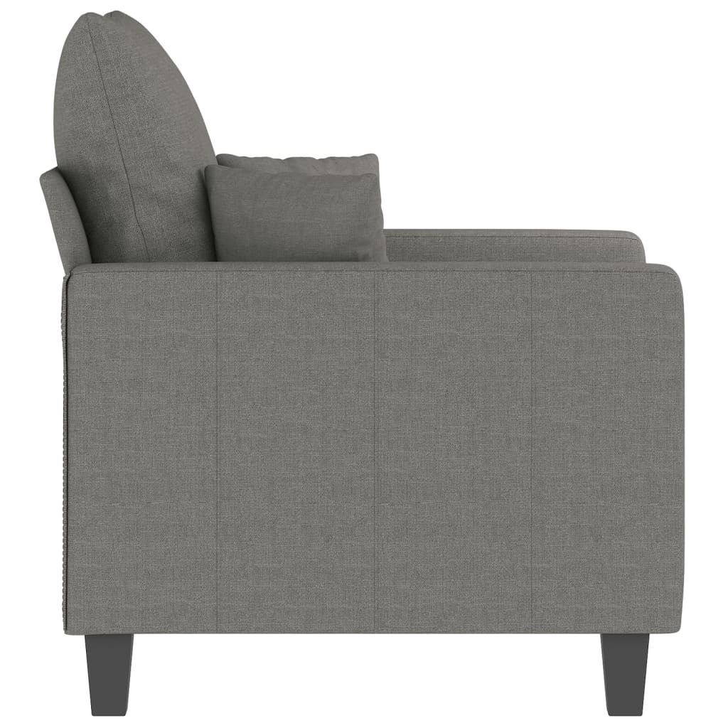 Sofasessel Dunkelgrau 60 cm Stoff