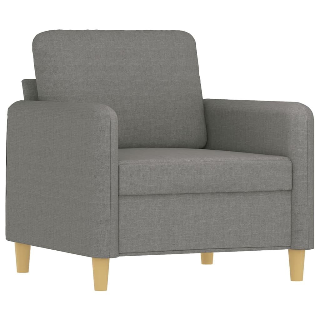 Sofasessel Dunkelgrau 60 cm Stoff