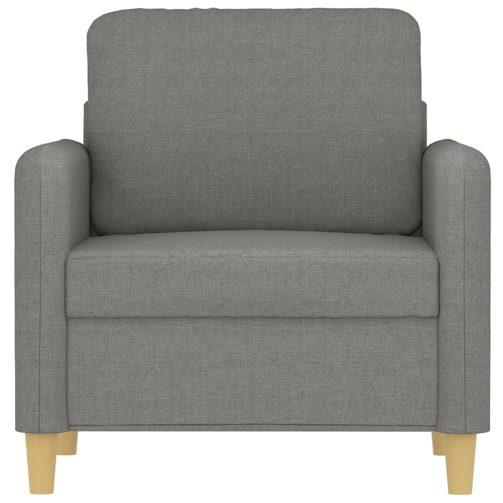 Sofasessel Dunkelgrau 60 cm Stoff
