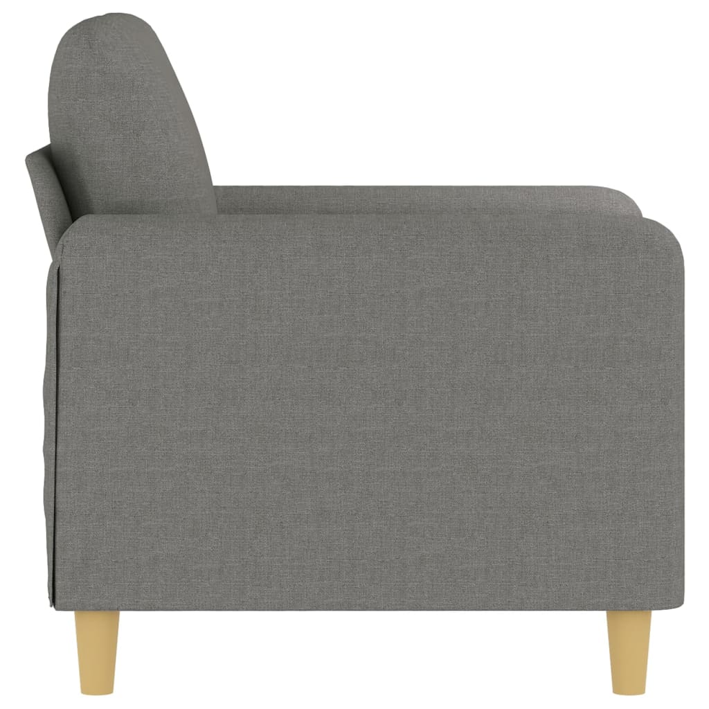 Sofasessel Dunkelgrau 60 cm Stoff