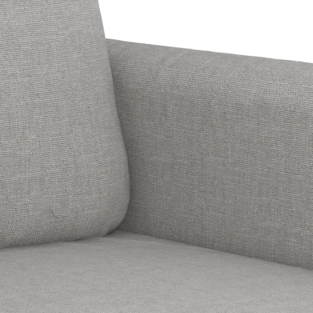2-Sitzer-Sofa Hellgrau 120 cm Stoff