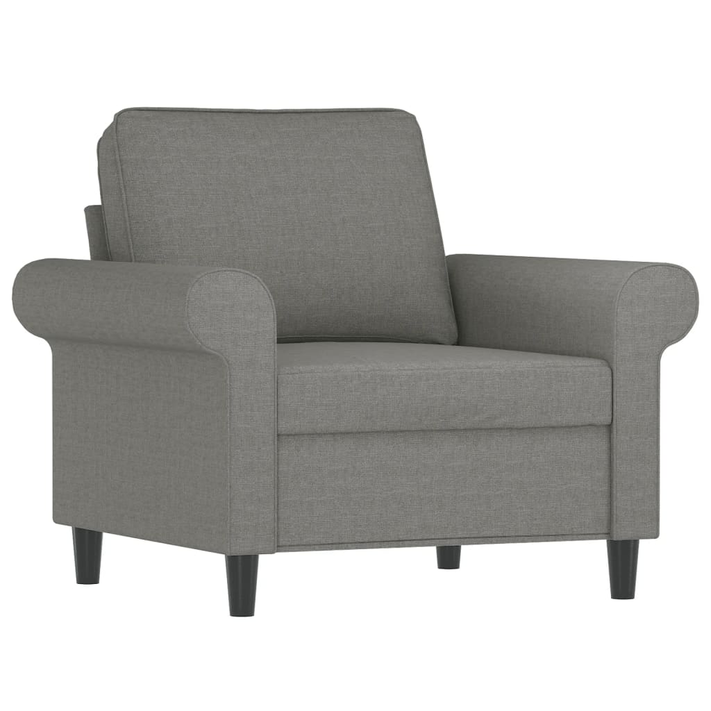 Sofasessel Dunkelgrau 60 cm Stoff