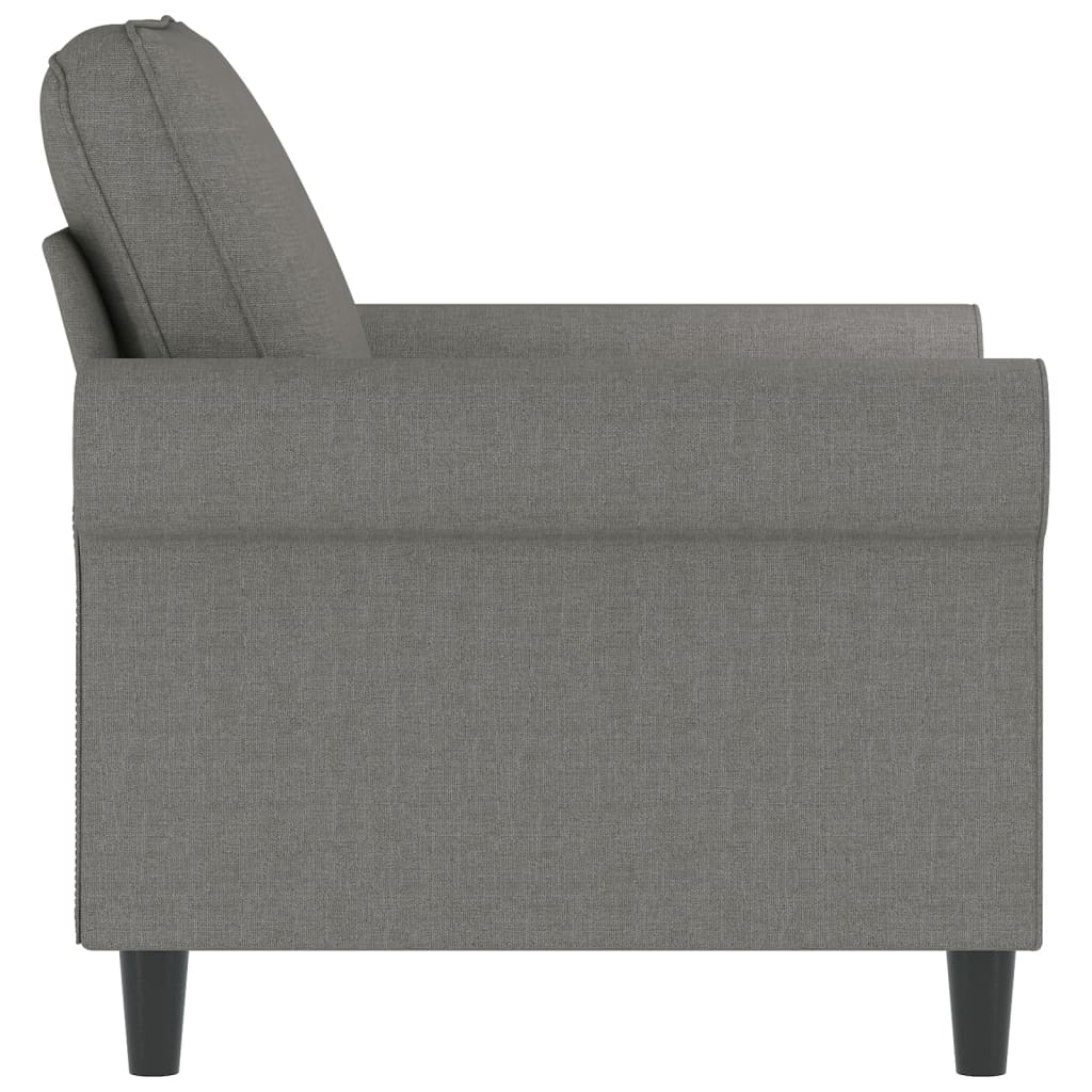 Sofasessel Dunkelgrau 60 cm Stoff