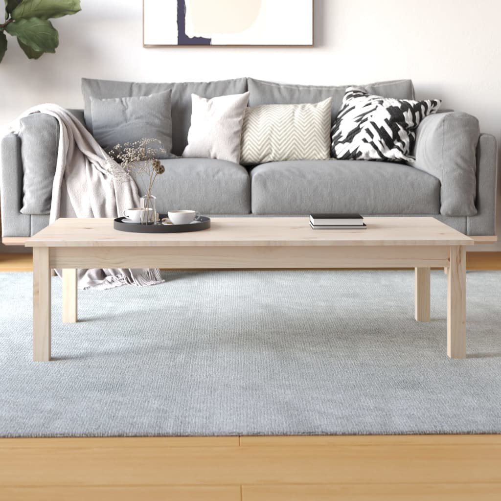 Table basse 110x50x30 cm en pin massif