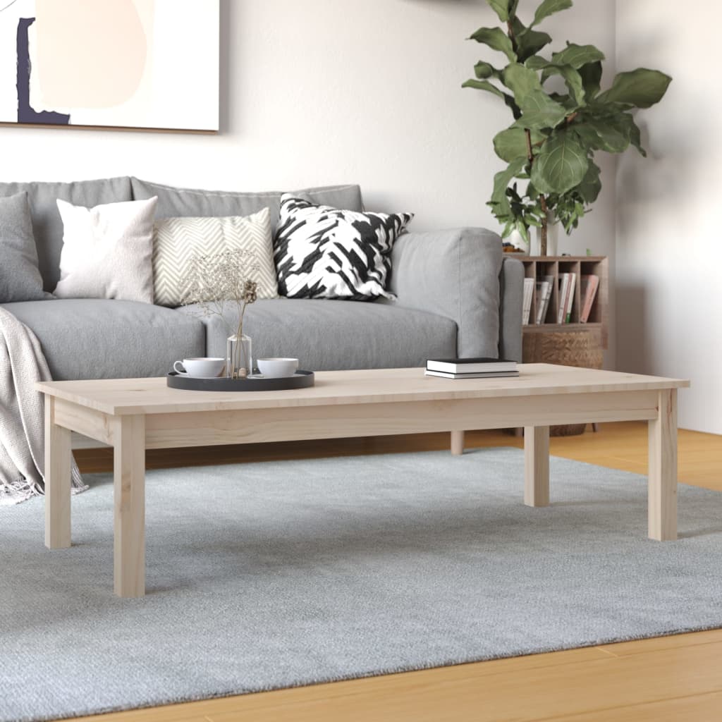 Table basse 110x50x30 cm en pin massif