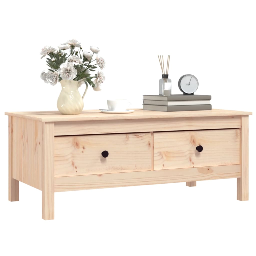 Coffee table 100x50x40 cm solid pine wood