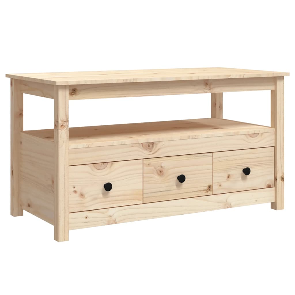 Coffee table 102x49x55 cm solid pine wood