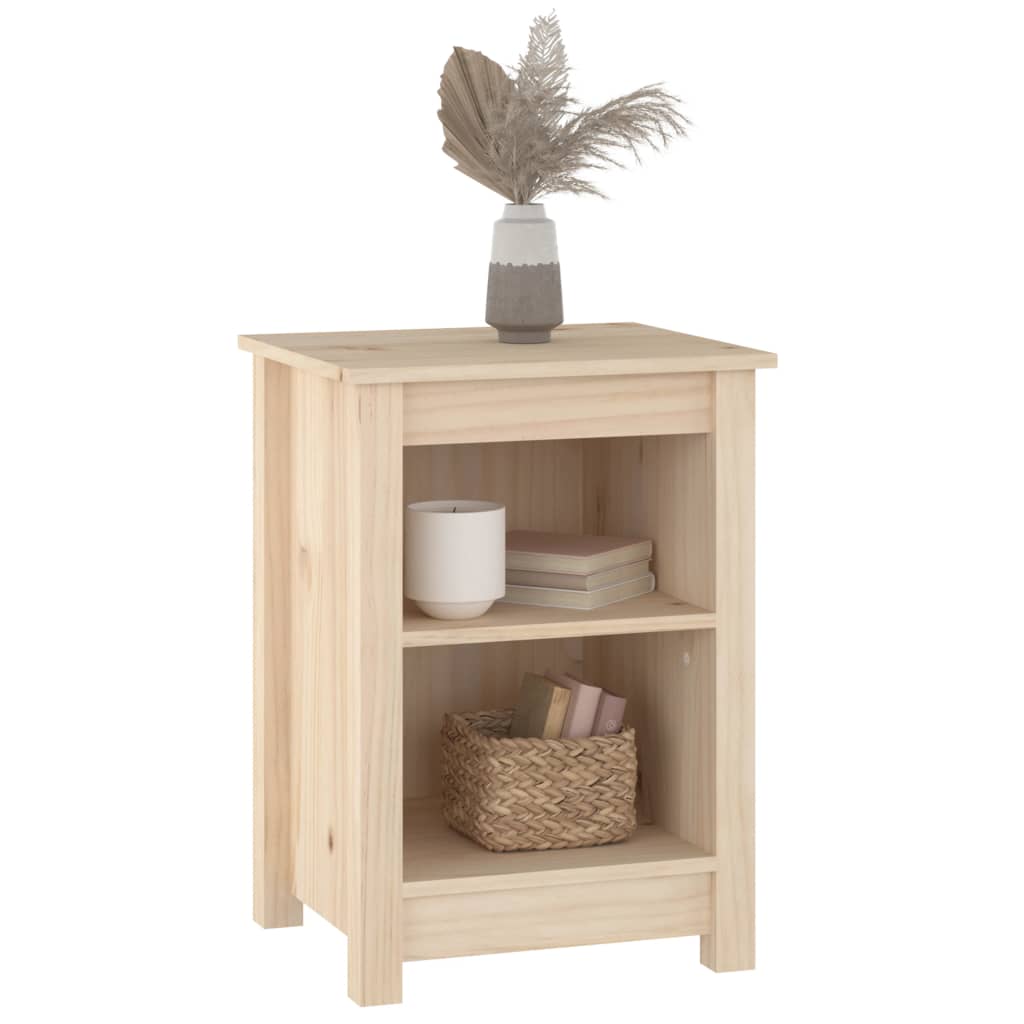 Bedside tables 2 pcs. 40x35x55 cm solid pine wood