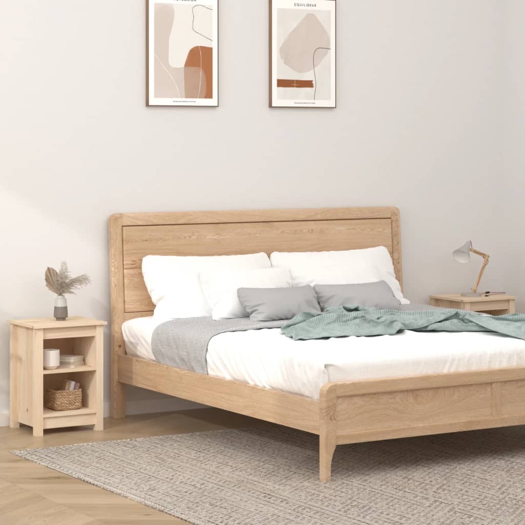 Bedside tables 2 pcs. 40x35x55 cm solid pine wood