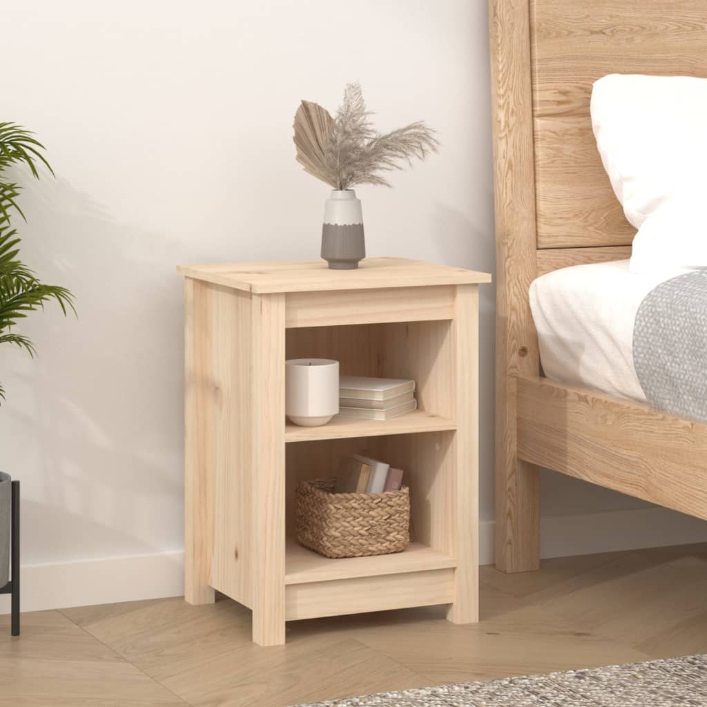 Bedside tables 2 pcs. 40x35x55 cm solid pine wood