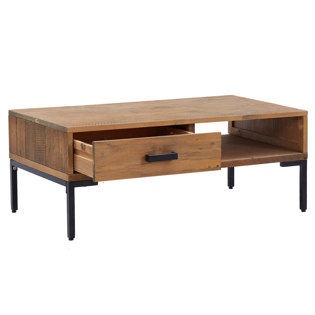 Table basse 90x50x35 cm en pin massif