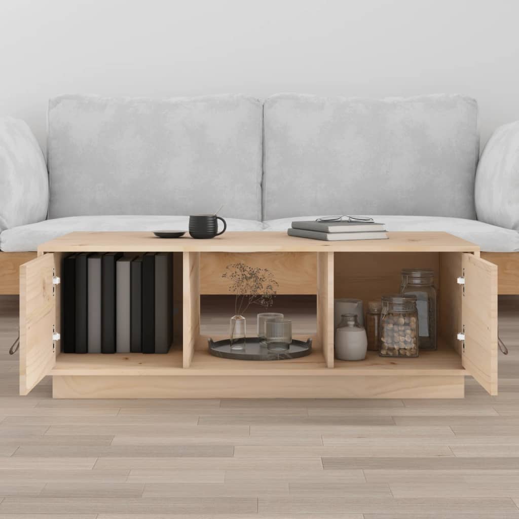 Coffee table 100x50x35 cm solid pine wood