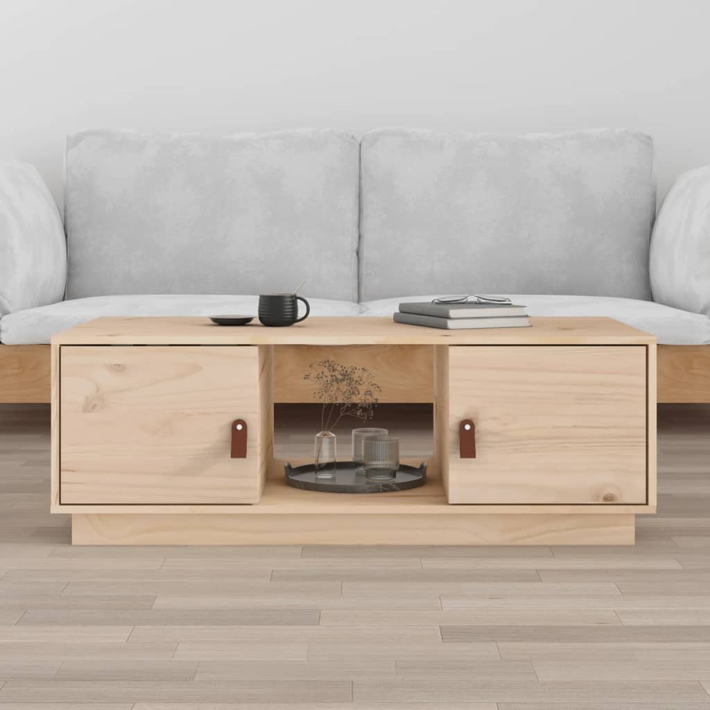 Coffee table 100x50x35 cm solid pine wood
