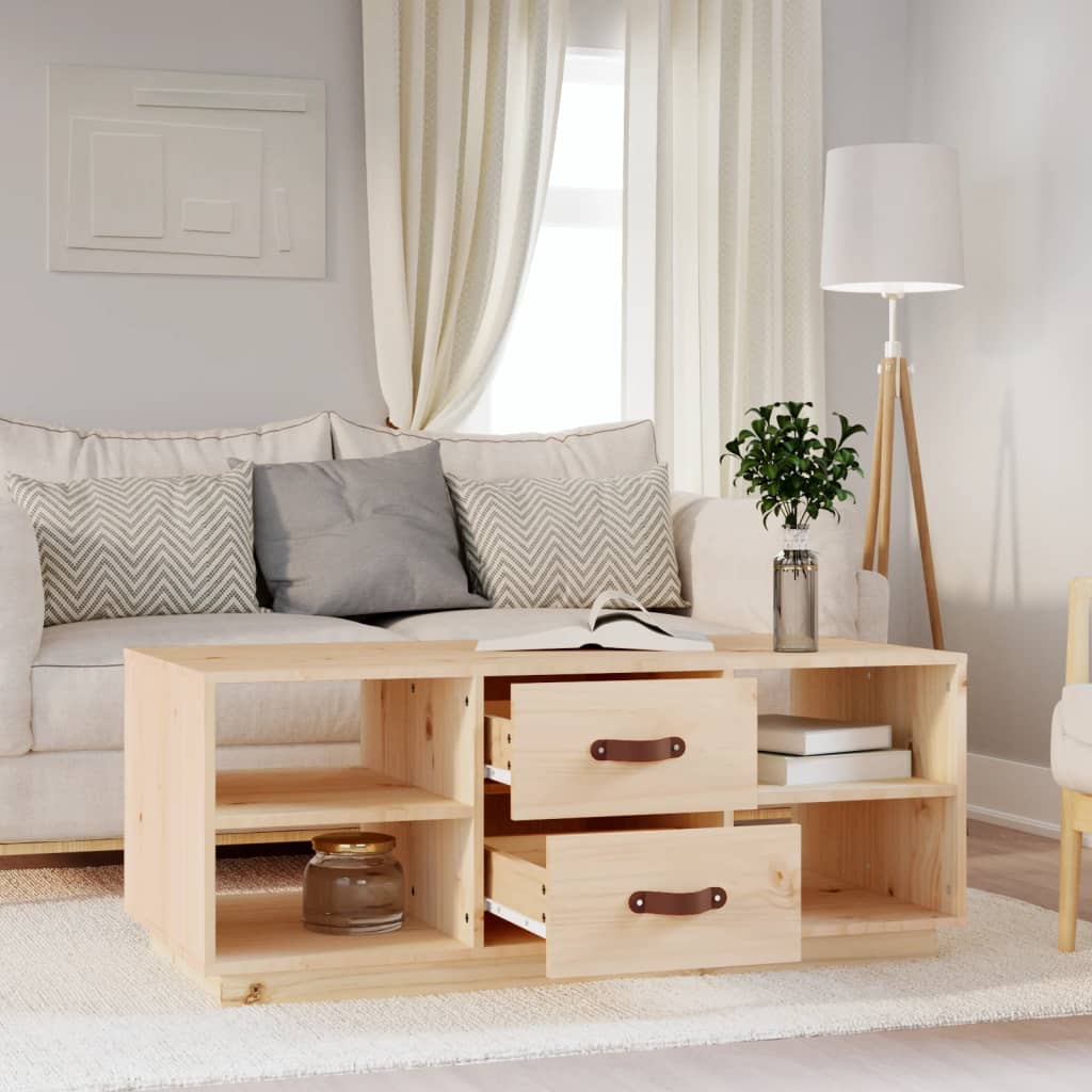 Coffee table 100x50x41 cm solid pine wood