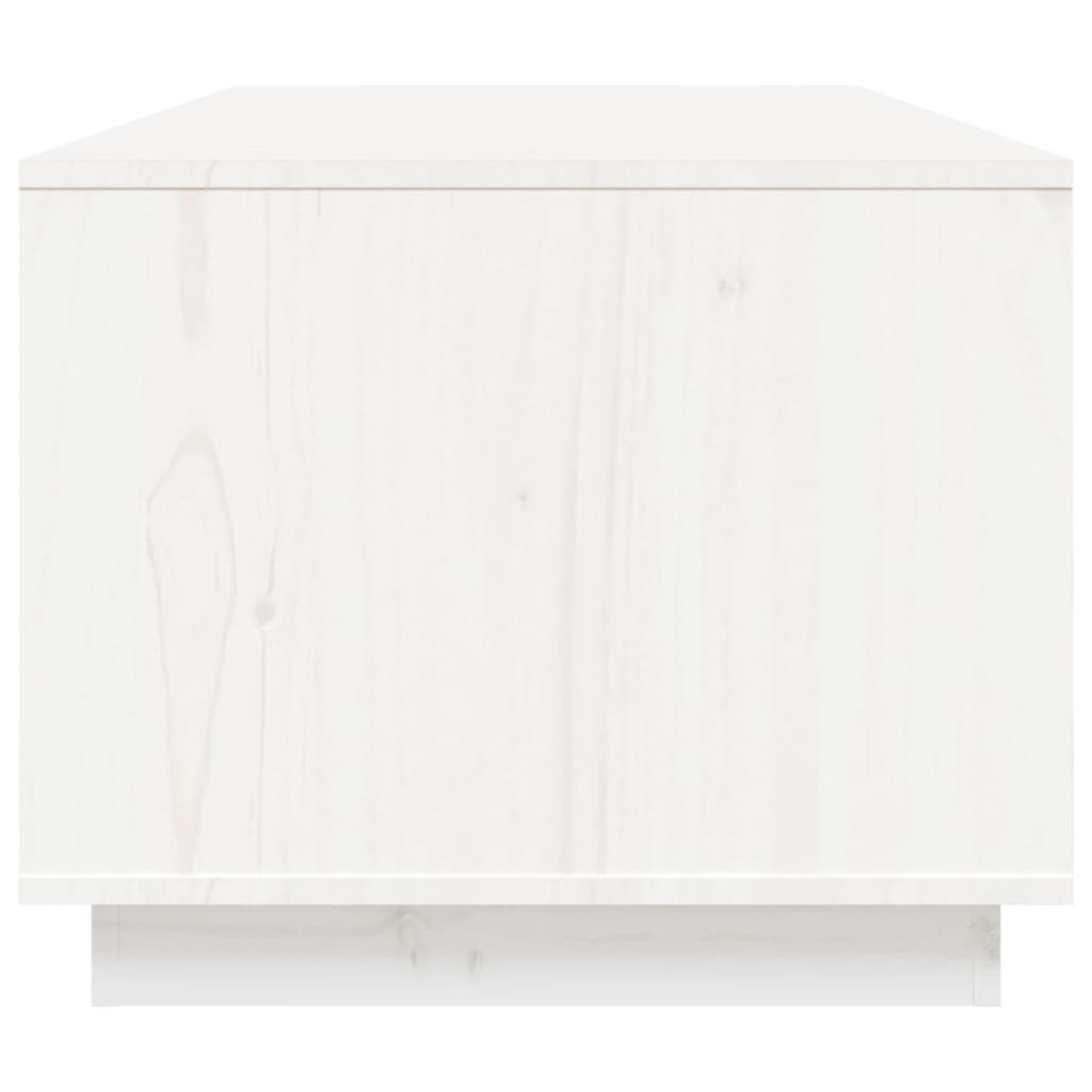 Coffee Table White 100x50x41 cm Solid Pine
