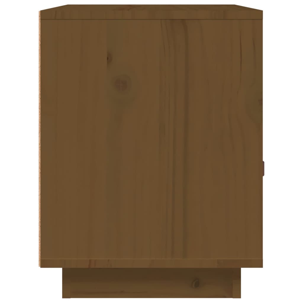 Tables de chevet 2 pcs. marron miel 40x34x45 cm en bois de pin massif