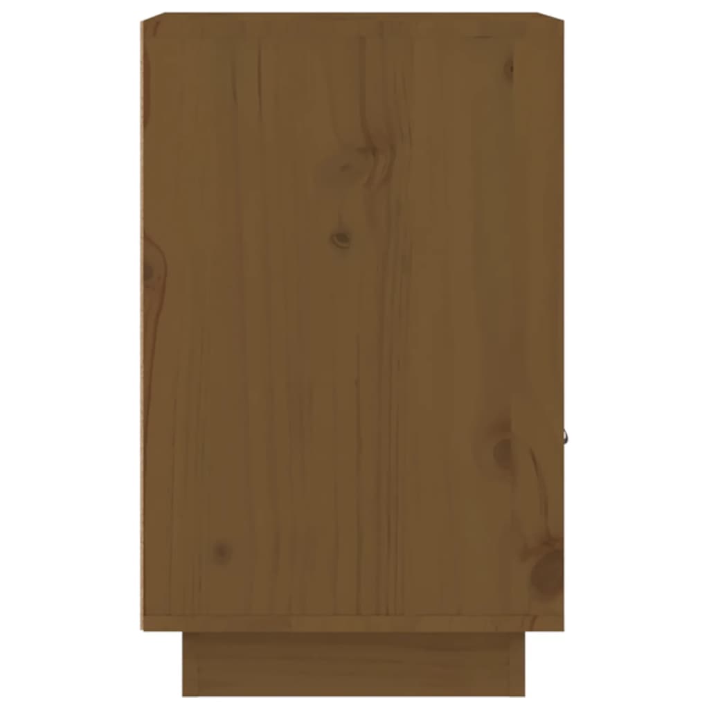 Bedside table honey brown 40x34x55 cm solid pine wood