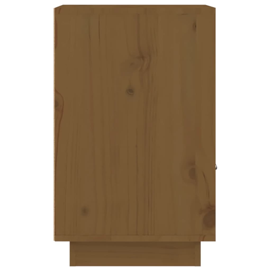 Tables de chevet 2 pcs. marron miel 40x34x55 cm en bois de pin massif