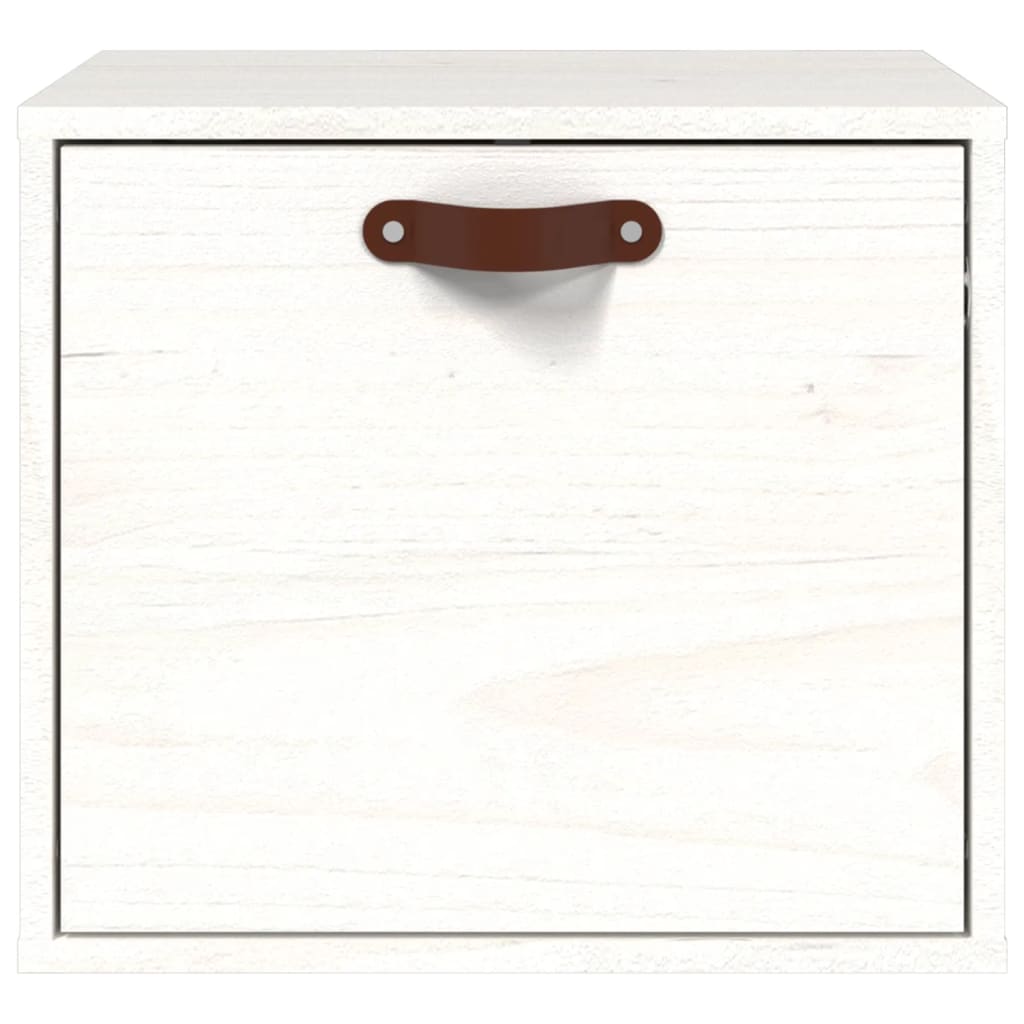 Wandschrank Weiß 40x30x35 cm Massivholz Kiefer