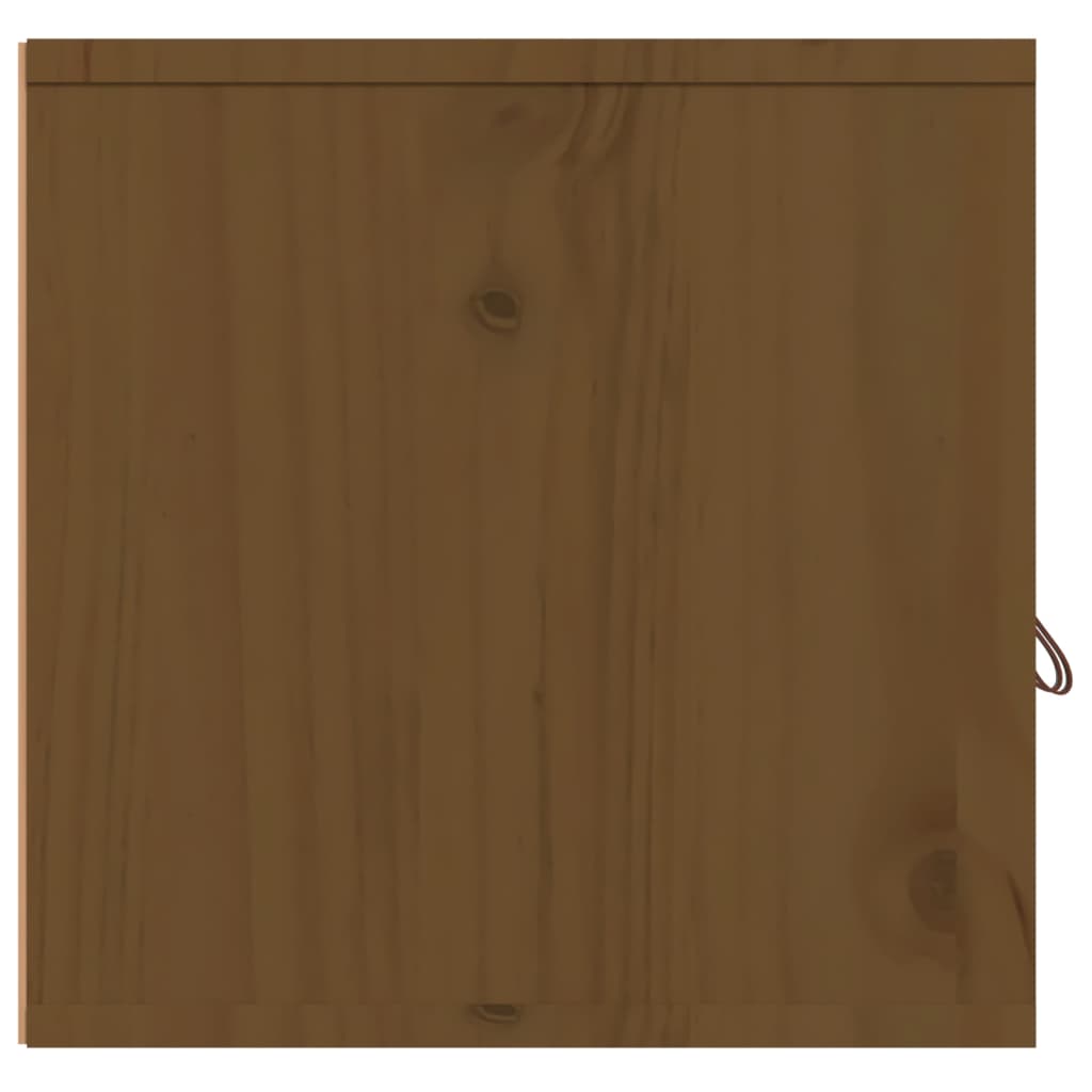 Armoire murale marron miel 60x30x30 cm en bois de pin massif