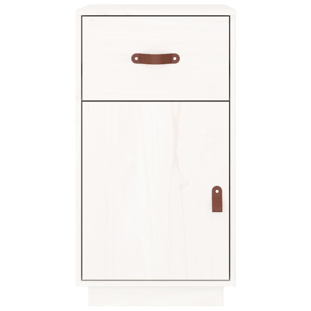 Meuble de bureau blanc 40x50x75 cm en bois de pin massif