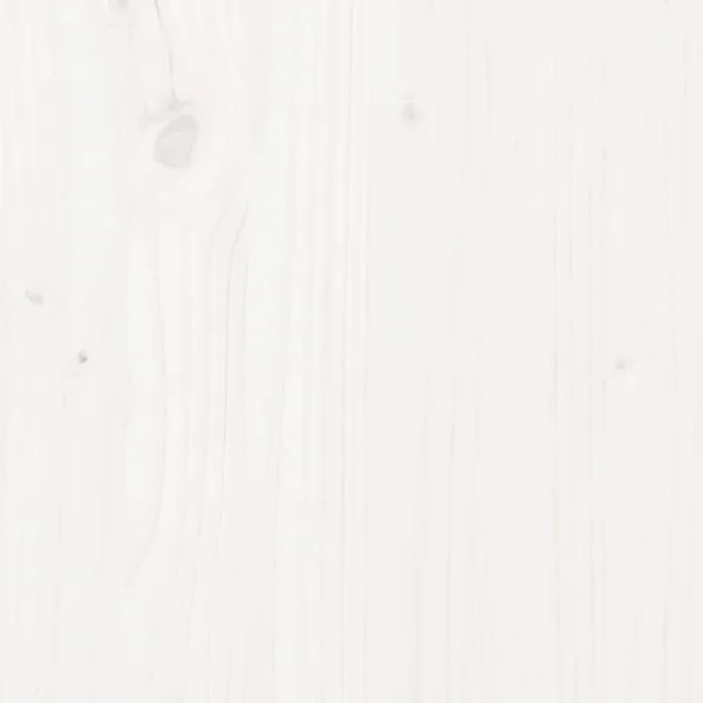 Composter White 100x100x102 cm Solid Pine Wood