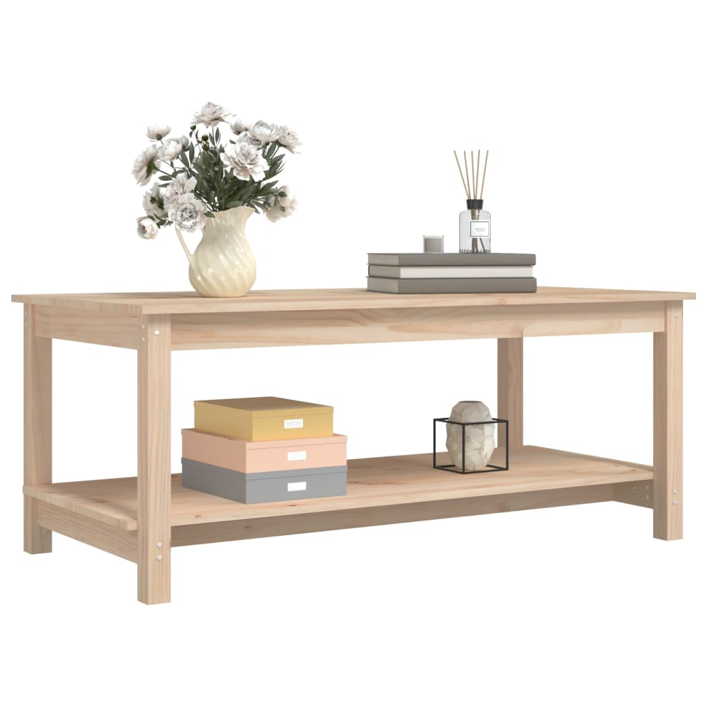 Coffee table 110x55x45 cm solid pine wood