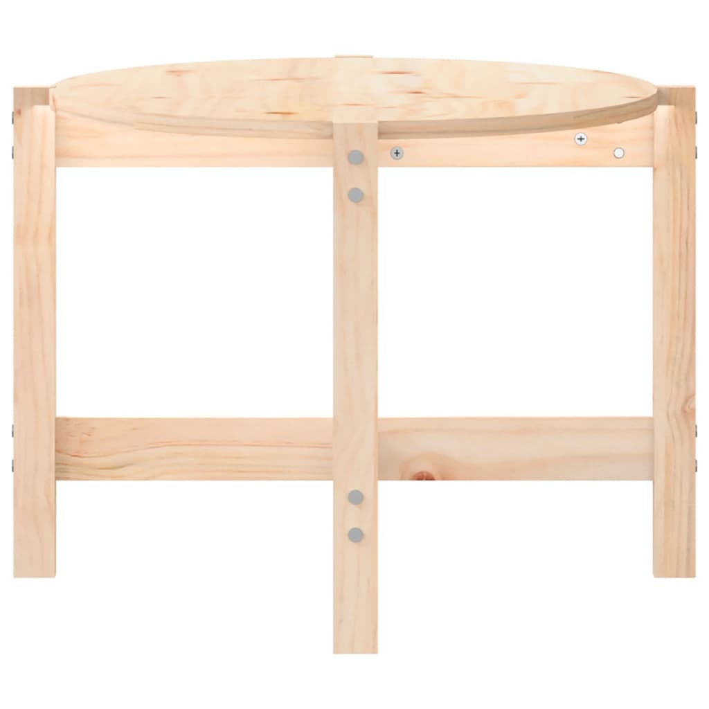 Table basse 118x63x45 cm en bois de pin massif