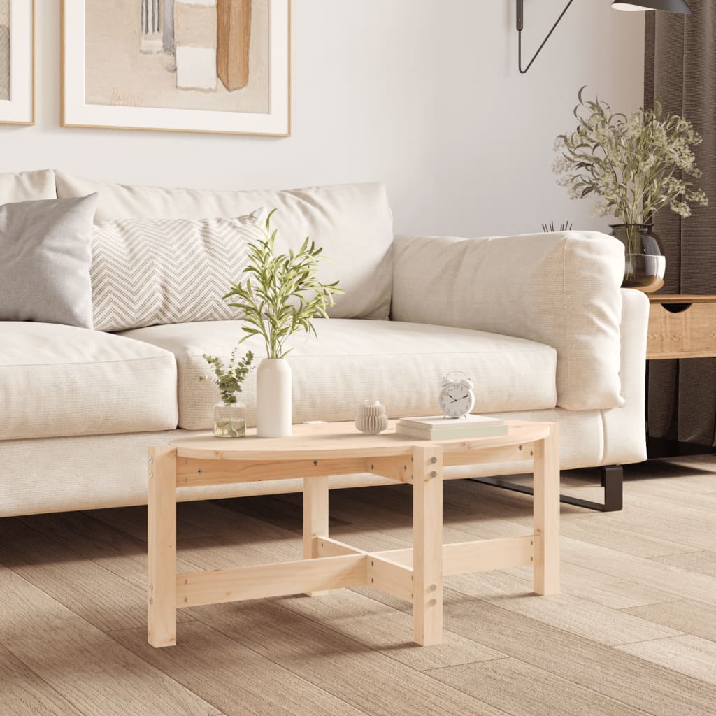 Coffee table 87x48x35 cm solid pine wood