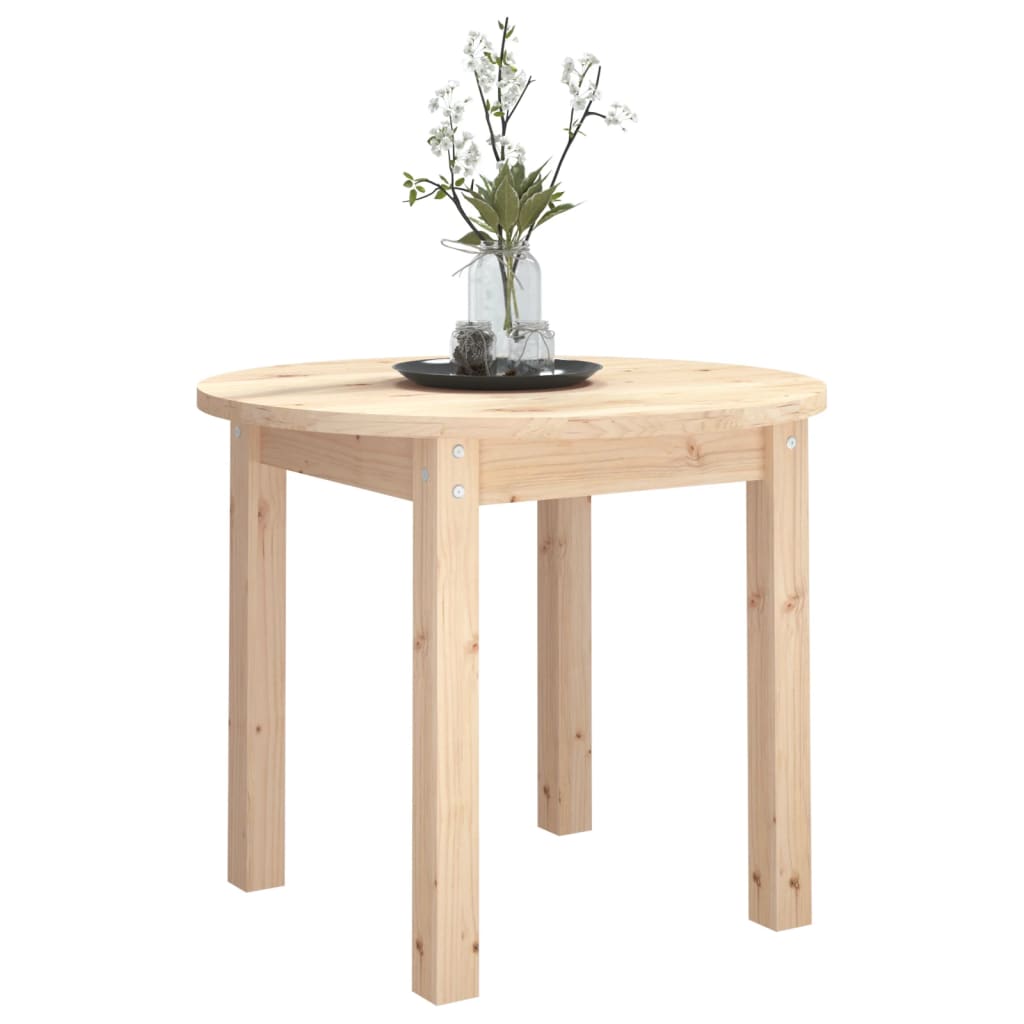 Table basse Ø 55x45 cm en pin massif