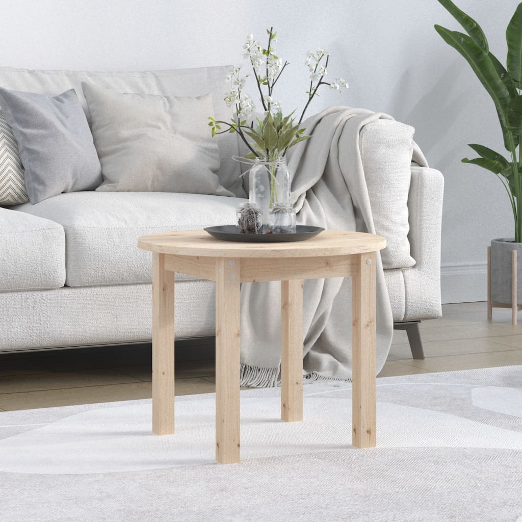 Table basse Ø 55x45 cm en pin massif