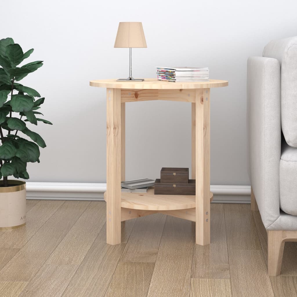 Table basse Ø 55x60 cm en pin massif